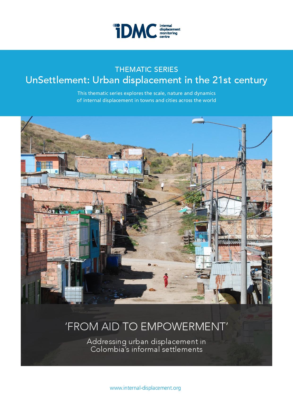 From aid to empowerment: Addressing urban displacement in Colombia’s informal settlements